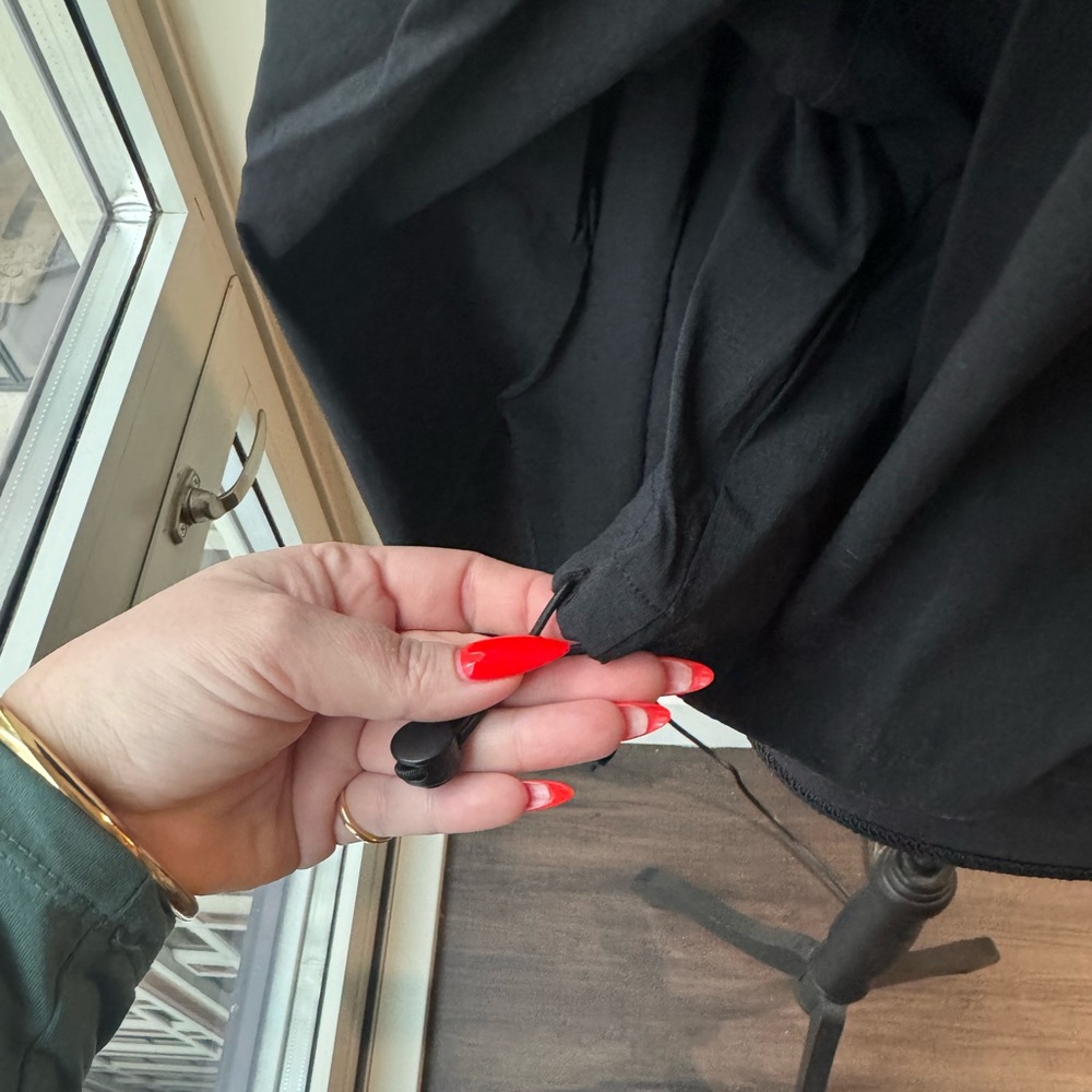 90 DEGREE BY REFLEX Gia Black Ripstop Crop Half Zip Jacket Size XL BRAND NEW! - Picture 6 of 7